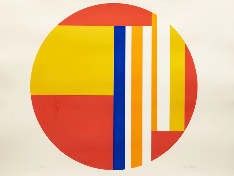 Multicoloured Tondo by Ilya Bolotowsky