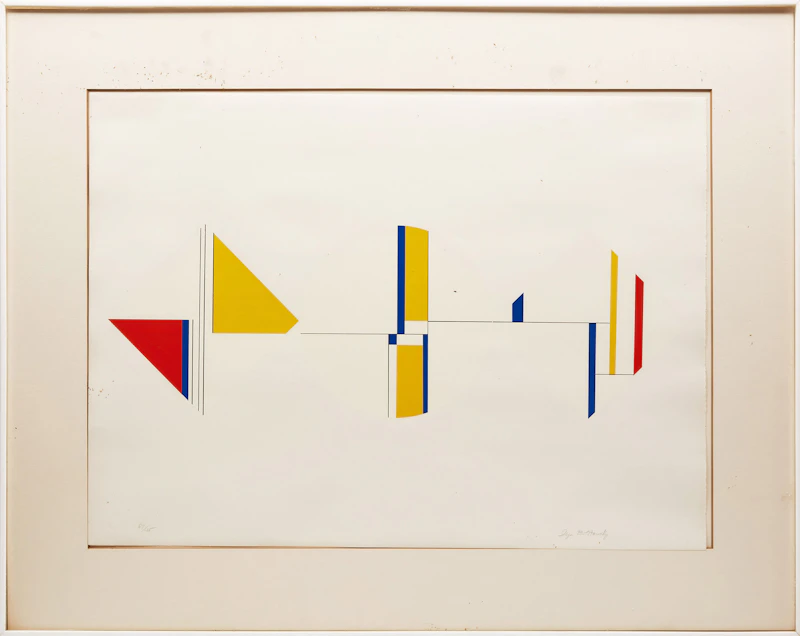Ilya Bolotowsky, Untitled (Yellow, Blue, Red), colour silkscreen - view 2