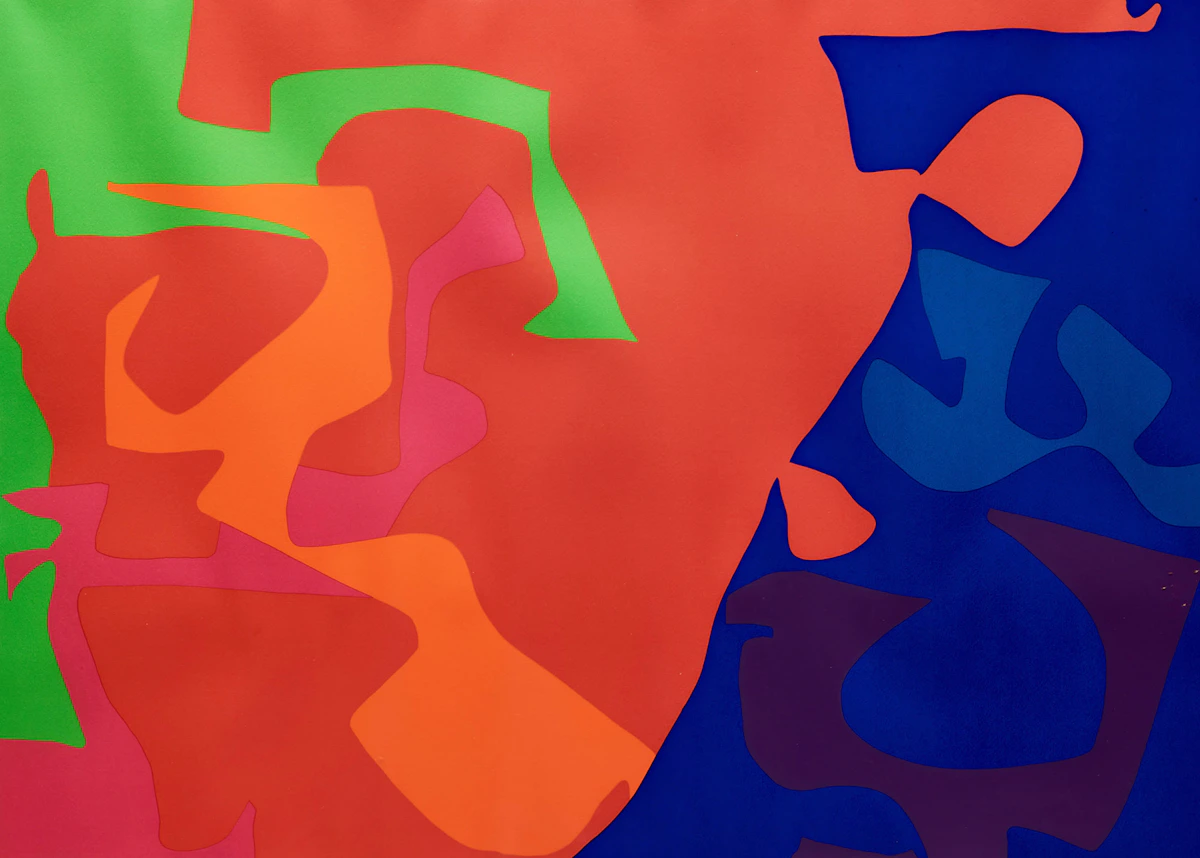 Patrick Heron, January 1973: 5, colour screenprint, 1973