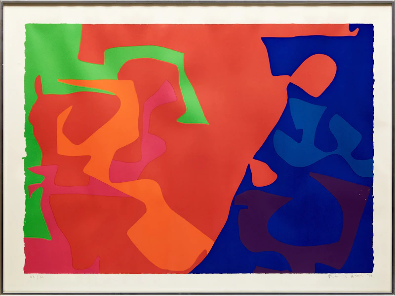 Patrick Heron, January 1973: 5, colour screenprint, 1973 - view 2