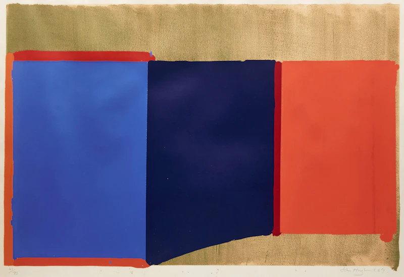Blues, Reds by John Hoyland