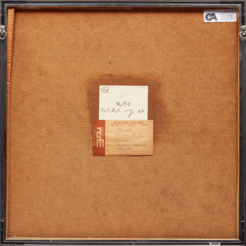 Ludwig Wilding, Multiple No. 24, serigraph, 1967 - view 3