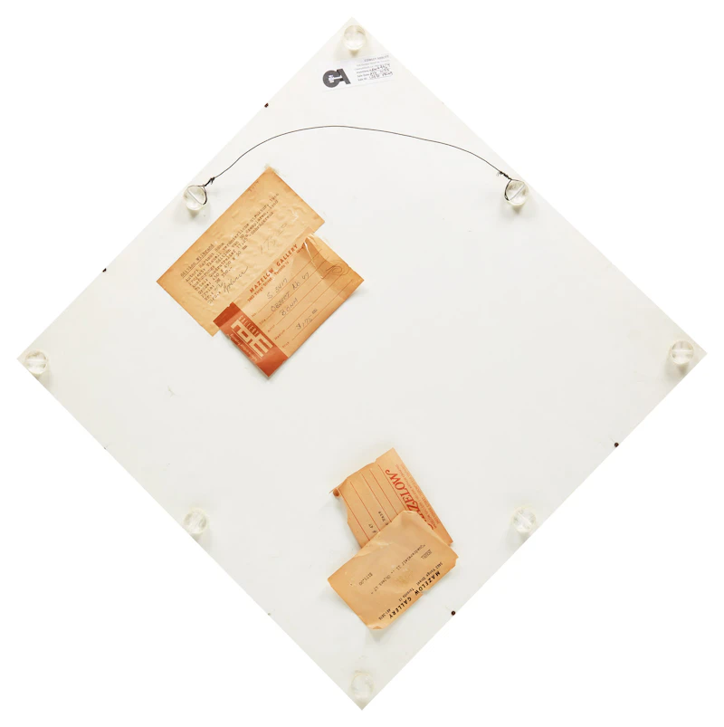 Hartmut Böhm, Quadratrelief 11-Object 47 (from Visuell veränderliche Struktur, 1966), plastic, 1968 - view 3