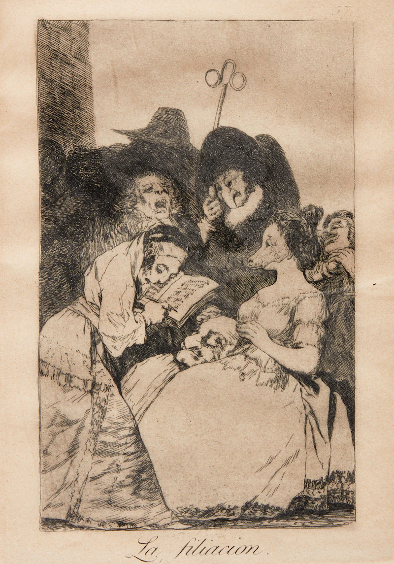 Francisco José de Goya y Lucientes, Three Works from Los Caprichos and One Work from Los Desastres de la Guerra y el Theatro Moral de la Vida Humana, four etchings - view 4
