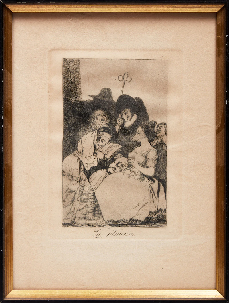 Francisco José de Goya y Lucientes, Three Works from Los Caprichos and One Work from Los Desastres de la Guerra y el Theatro Moral de la Vida Humana, four etchings - view 5