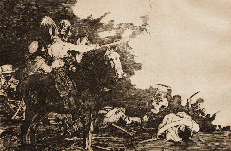 Francisco José de Goya y Lucientes, Three Works from Los Caprichos and One Work from Los Desastres de la Guerra y el Theatro Moral de la Vida Humana, four etchings - view 7