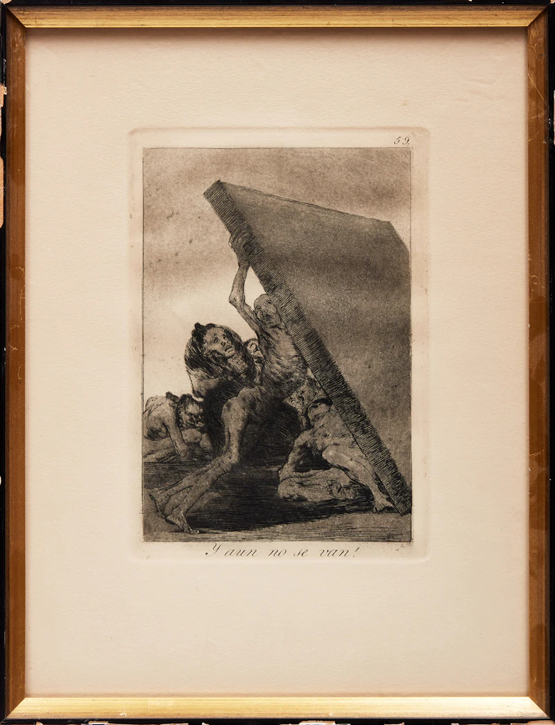 Francisco José de Goya y Lucientes, Three Works from Los Caprichos and One Work from Los Desastres de la Guerra y el Theatro Moral de la Vida Humana, four etchings - view 11
