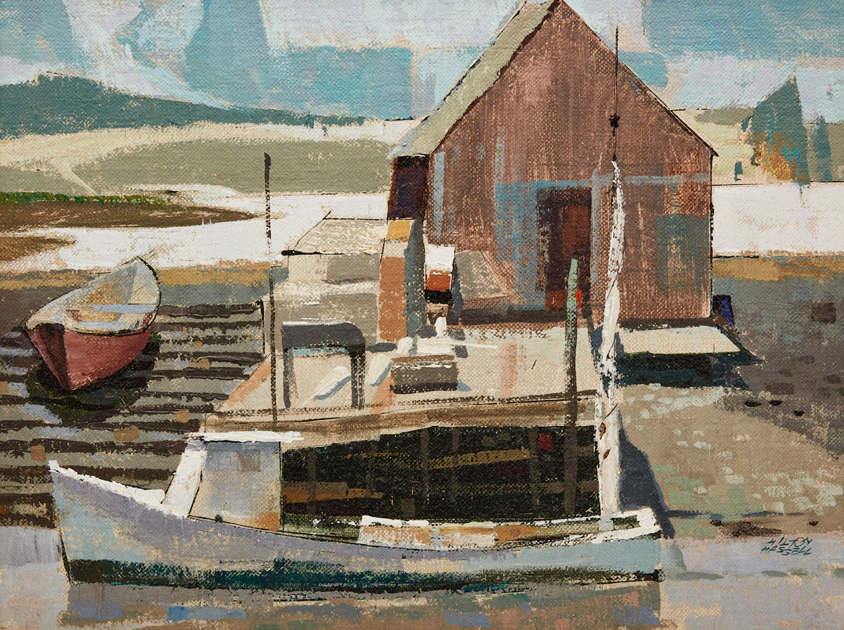 Hilton MacDonald Hassell, Eastern Passage, Nova Scotia, oil on board