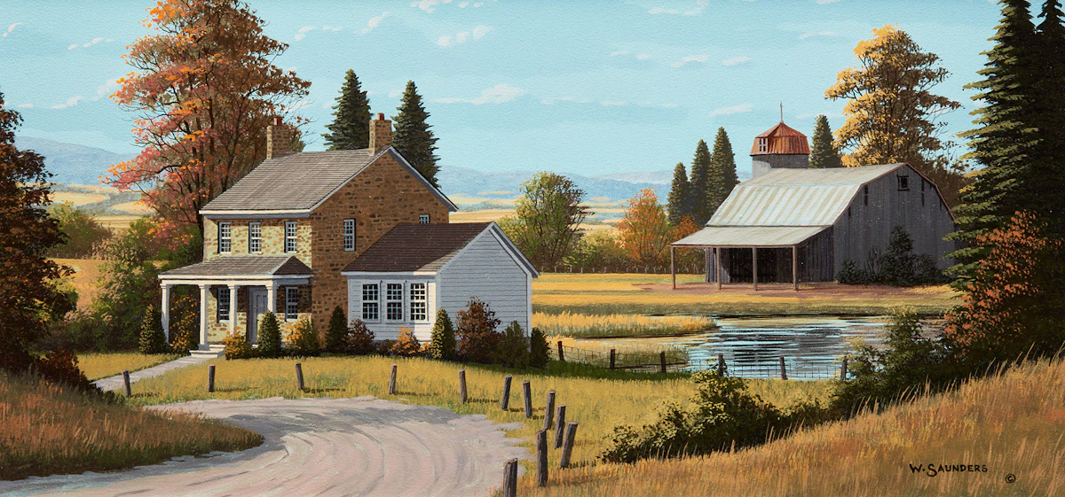William J. Saunders, Changing Colours, acrylic on board