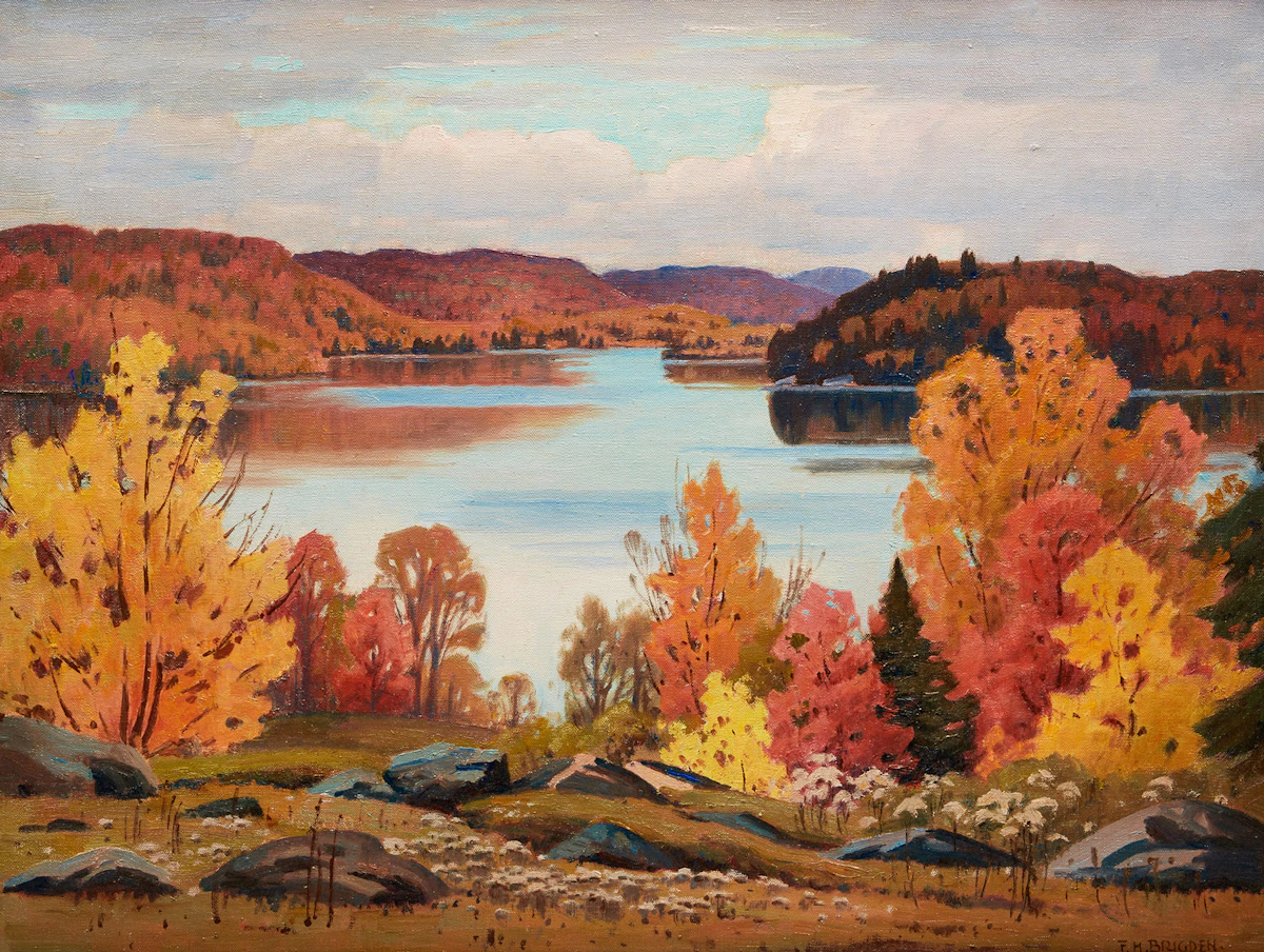 Frederick Henry Brigden, Autumn Landscape, oil on canvas