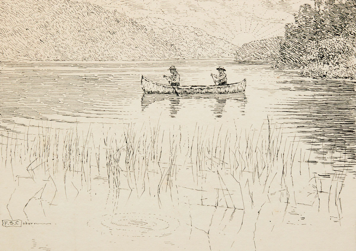 Frederick Simpson Coburn, Autumn Days, ink drawing