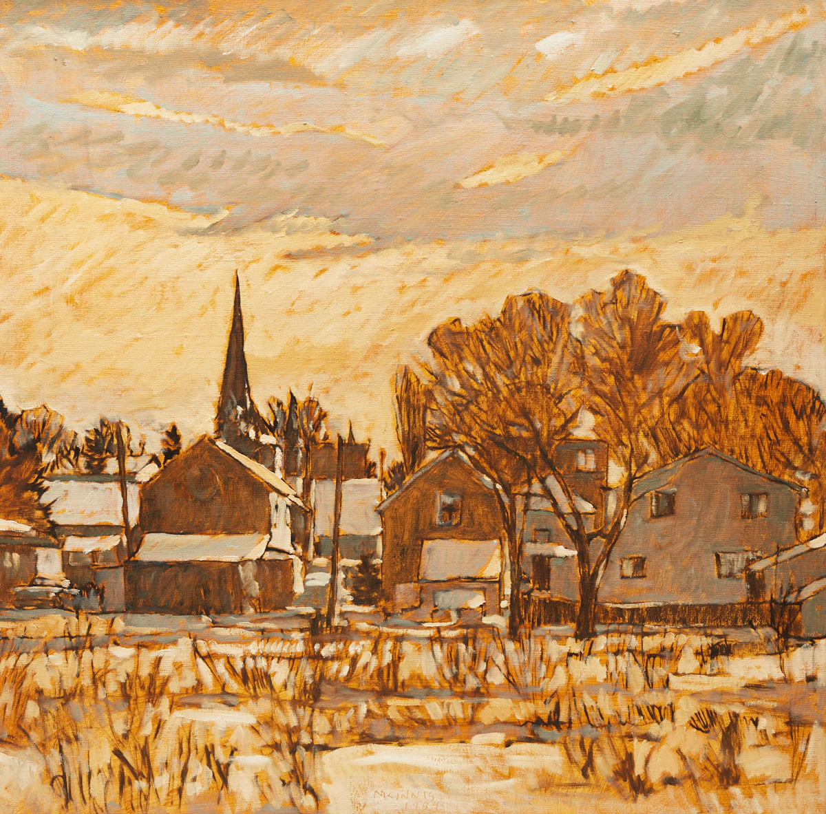 Robert Francis Michael McInnis, Brockville, Ont., oil on canvas, 1984