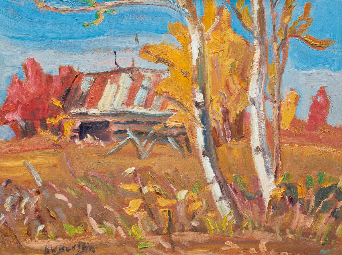 Ralph Wallace Burton, West of North Gower, Ont., oil on board, 1978