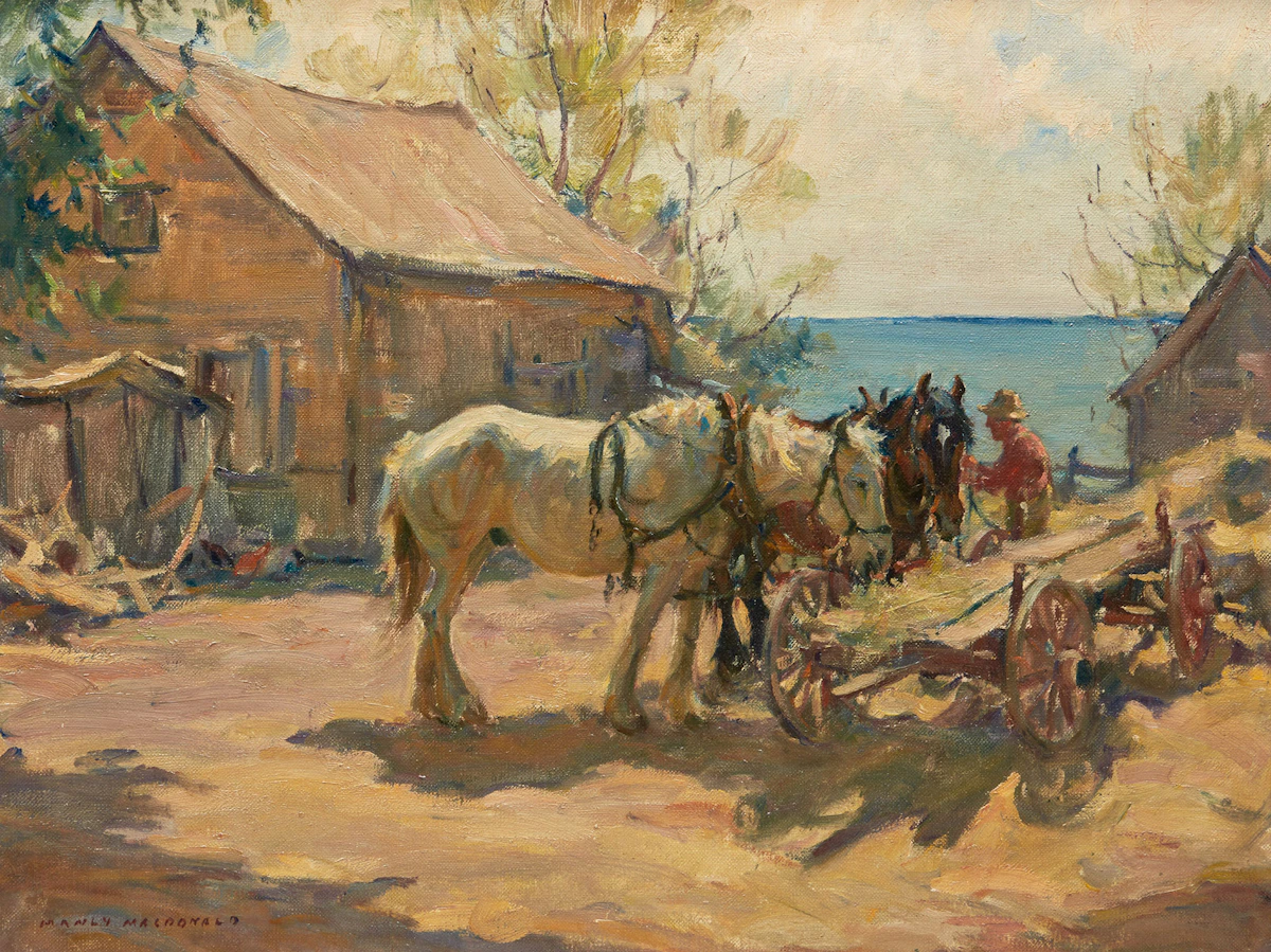 Manly Edward MacDonald, Ontario Farm, oil on canvas
