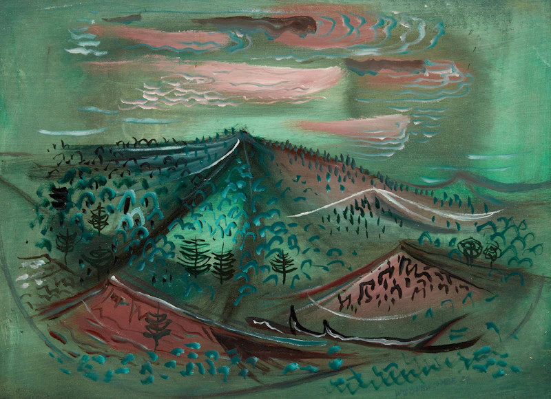 Butte by William John Bertram Newcombe