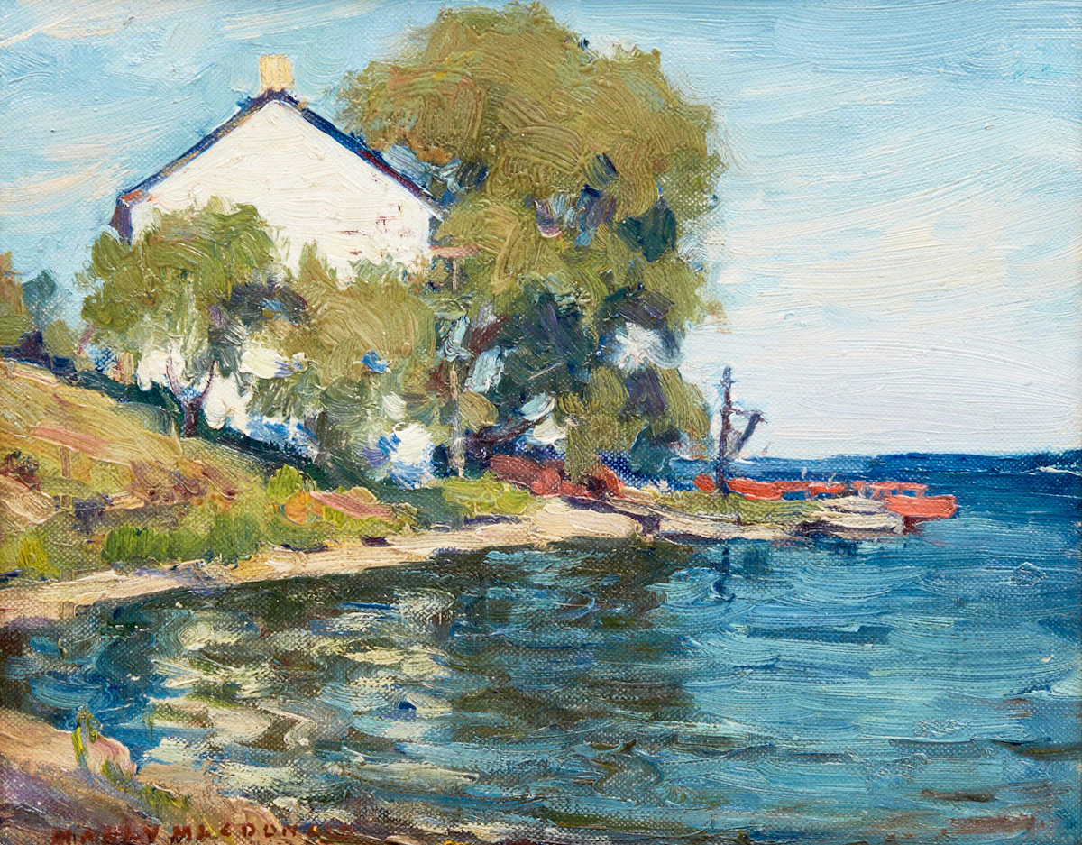 Manly Edward MacDonald, Summer Landscape , oil on board