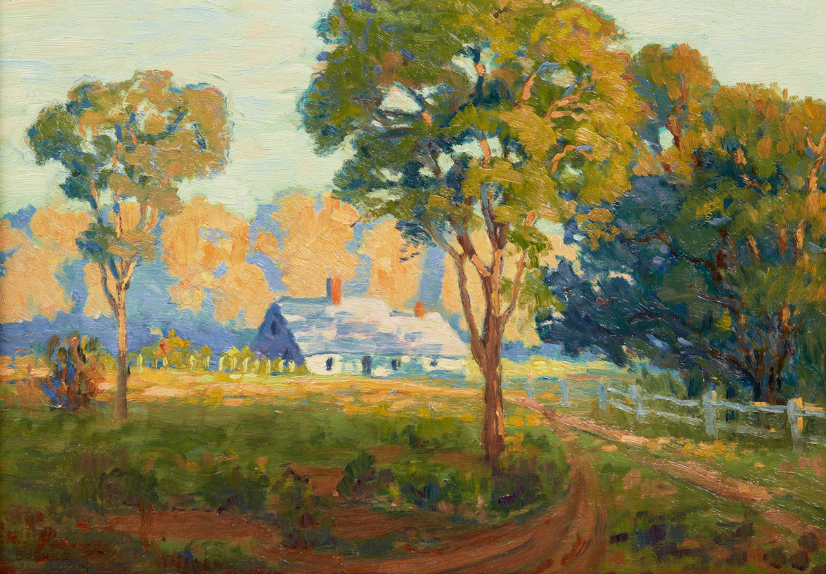Wilfred Molson Barnes, Meriden, New Hampshire, oil on board, 1914