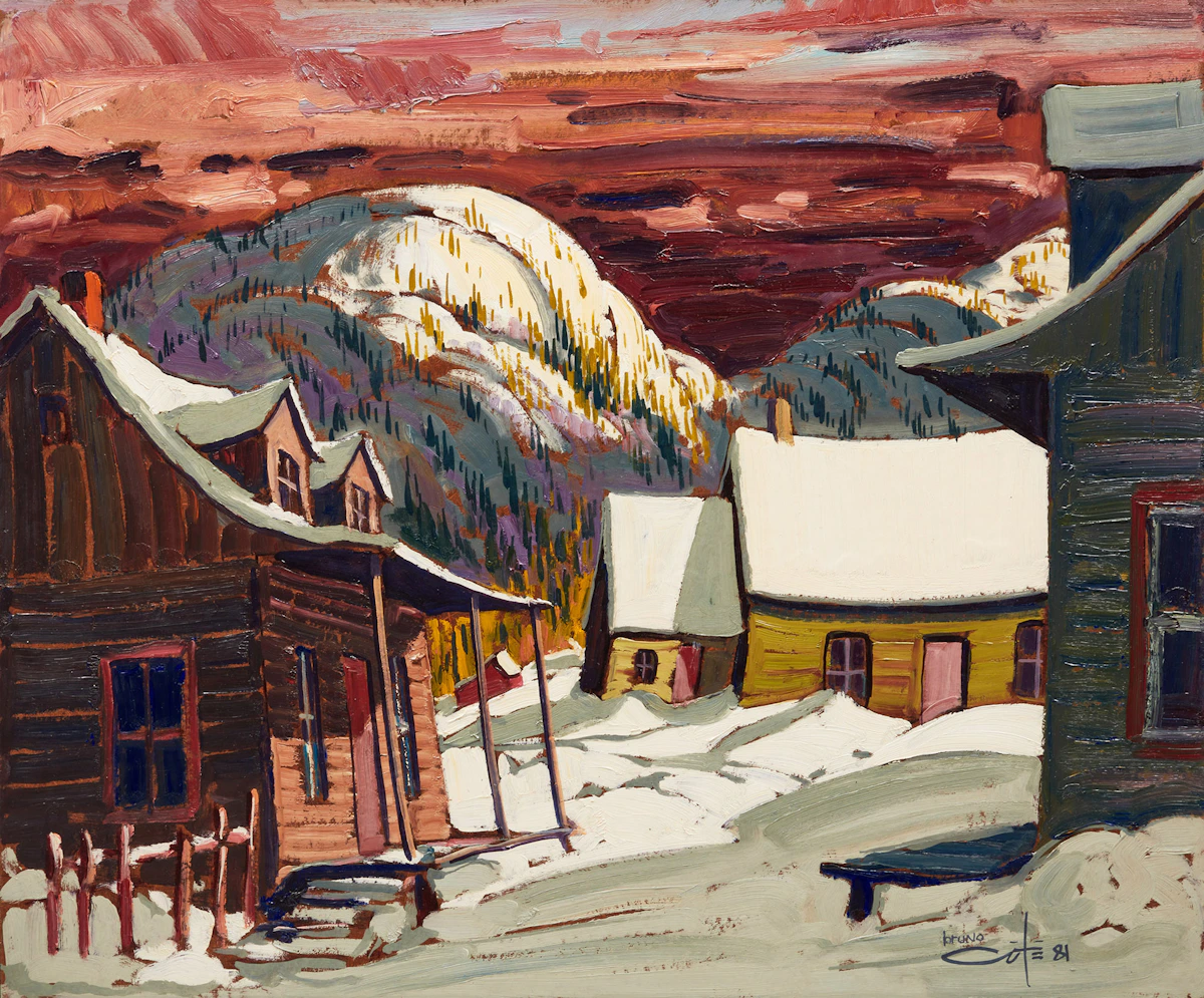 Bruno Côté, Sacre coeur, oil on board, 1981