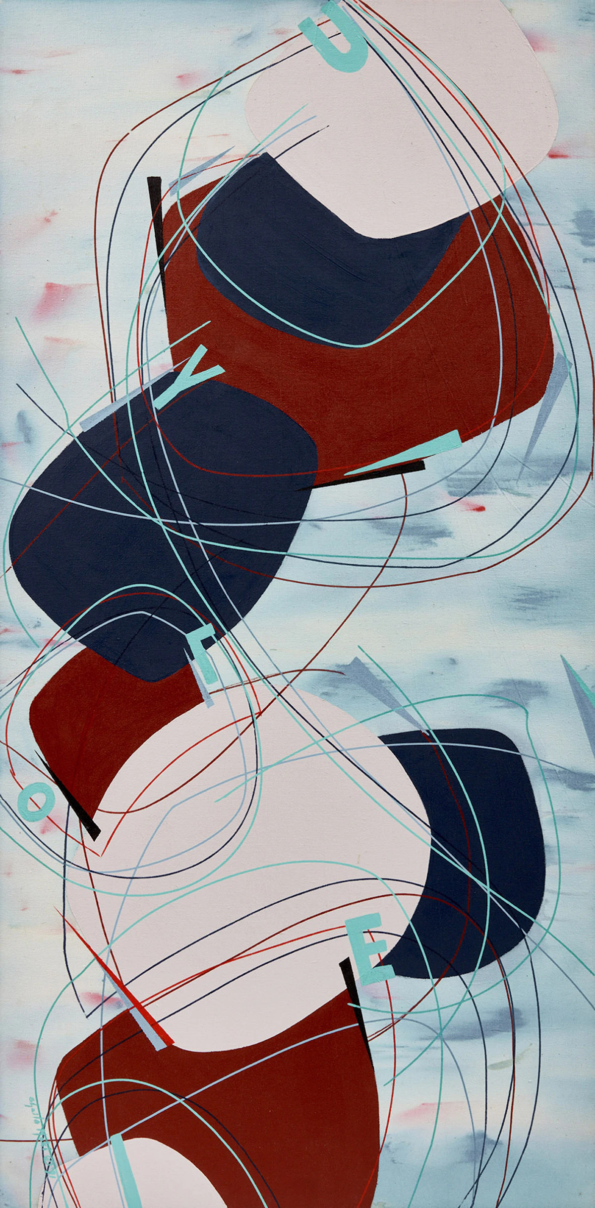 Sheila Maki, Untitled Abstraction, acrylic on canvas, 1991