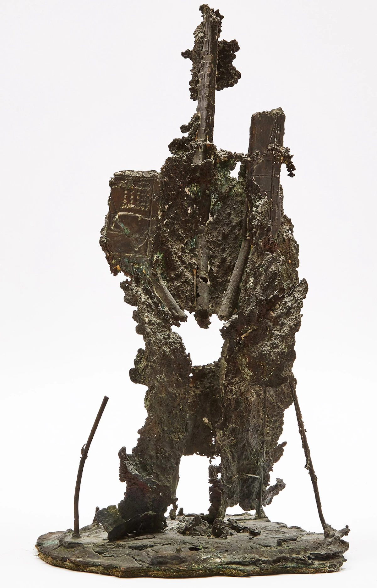Armand Vaillancourt, Sculpture #12, bronze on integrated bronze, 1961