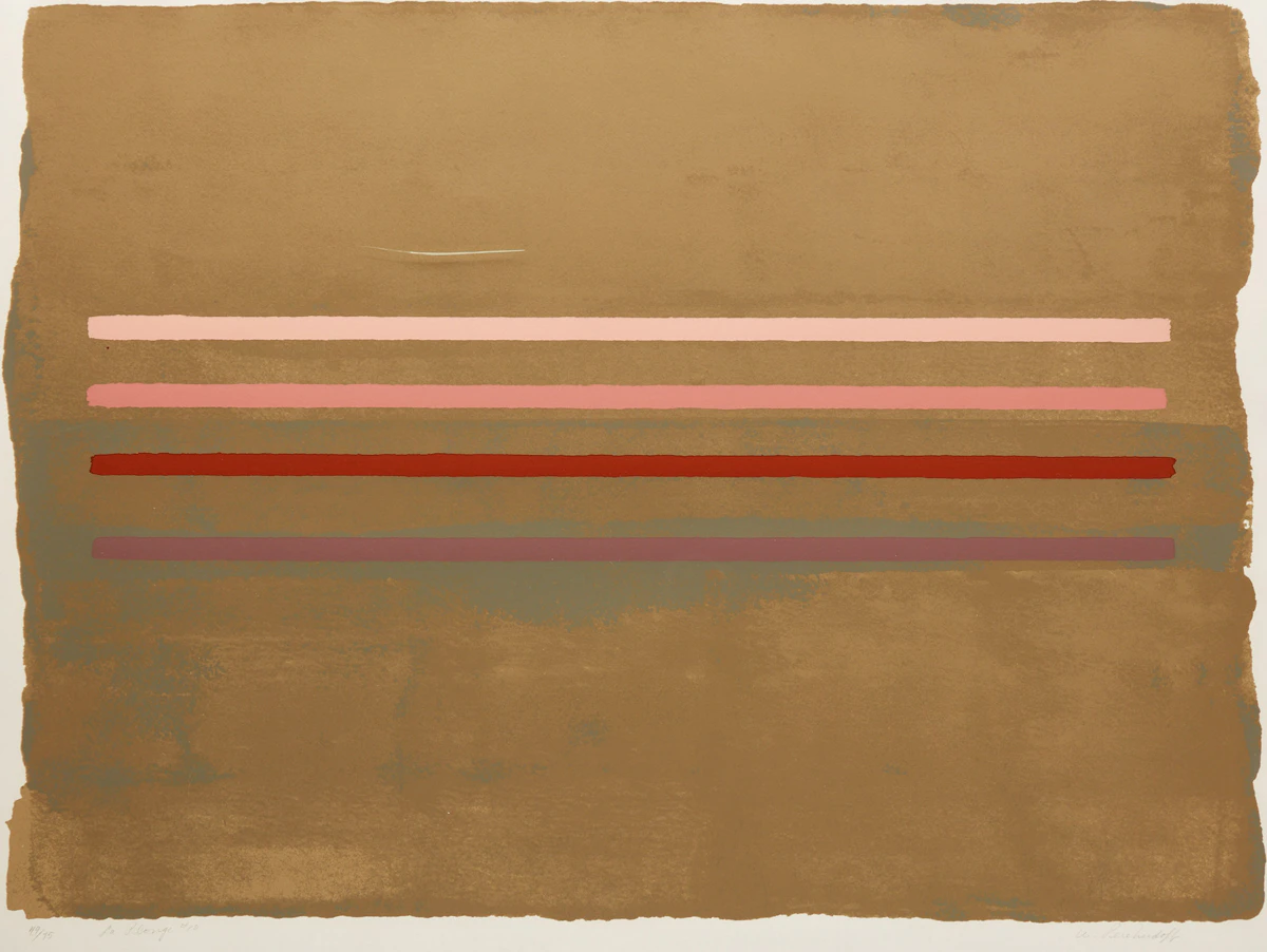 William Perehudoff, La Plonge #10 , colour lithograph