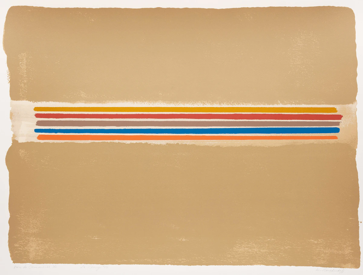William Perehudoff, La Plonge #12, colour lithograph