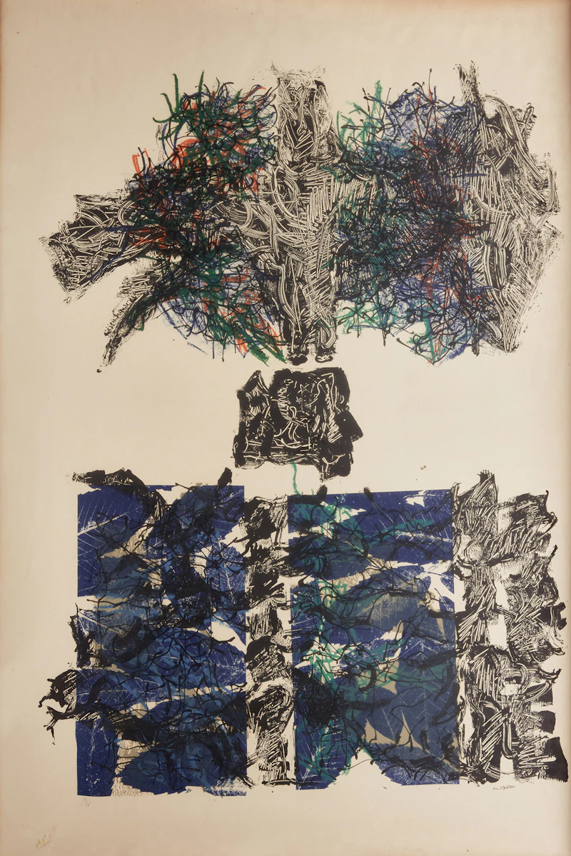 Jean Paul Riopelle, Feuilles VI, lithograph