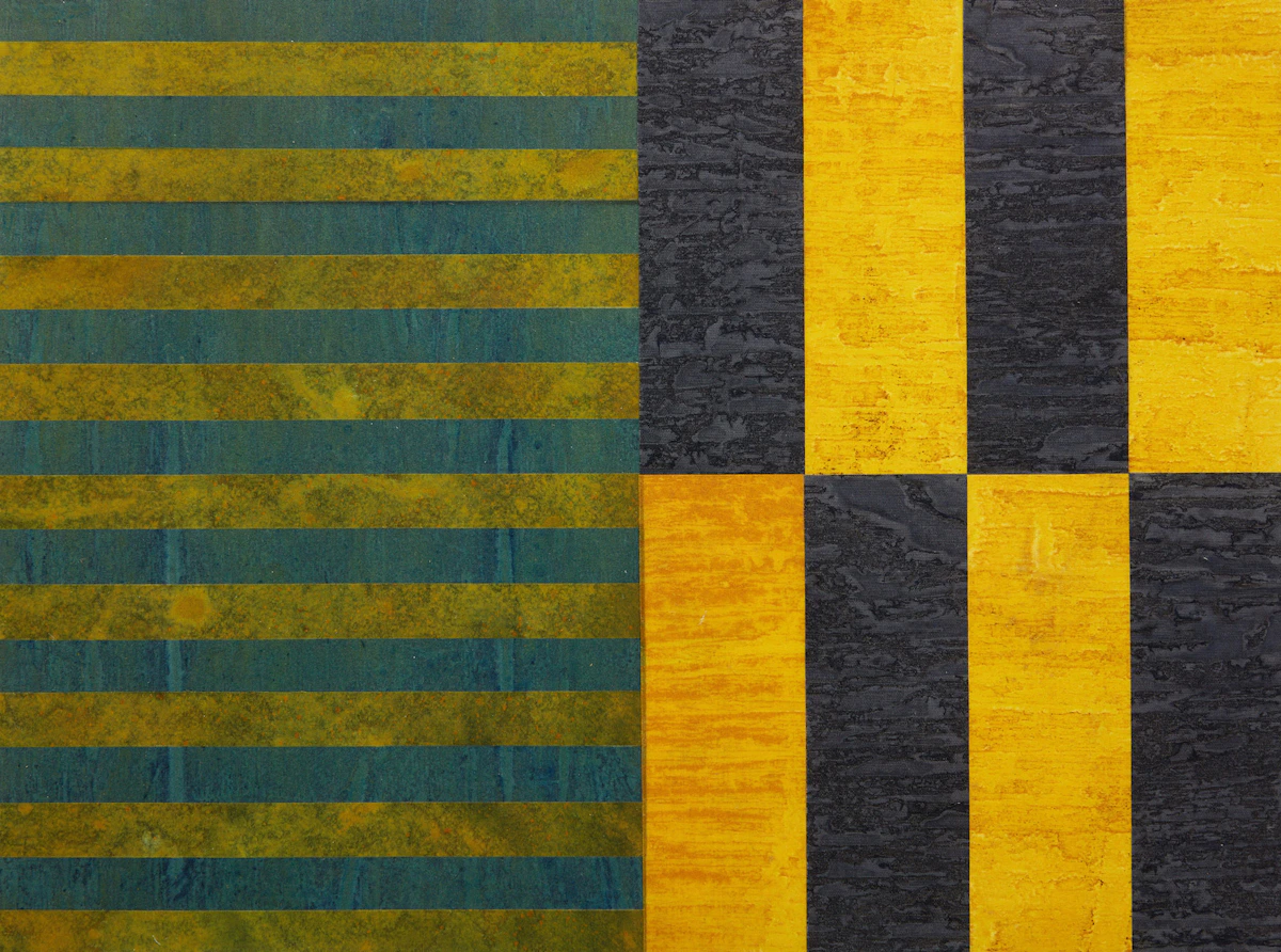 Paul  Kuhn, Silk 12 IX 04 B, acrylic on silk, 2004