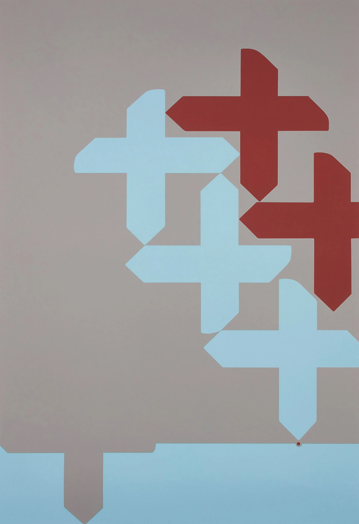 Harold Barling Town, Horatio Statement, screenprint, 1970