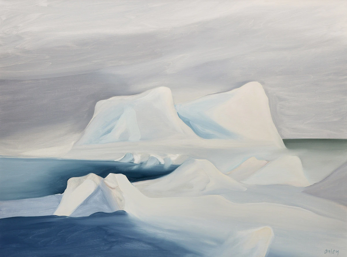 Toni Onley, Fourty Below, Baffin Bay, oil on canvas, 1986