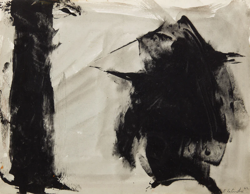 Rita Letendre, Untitled, gouache on paper