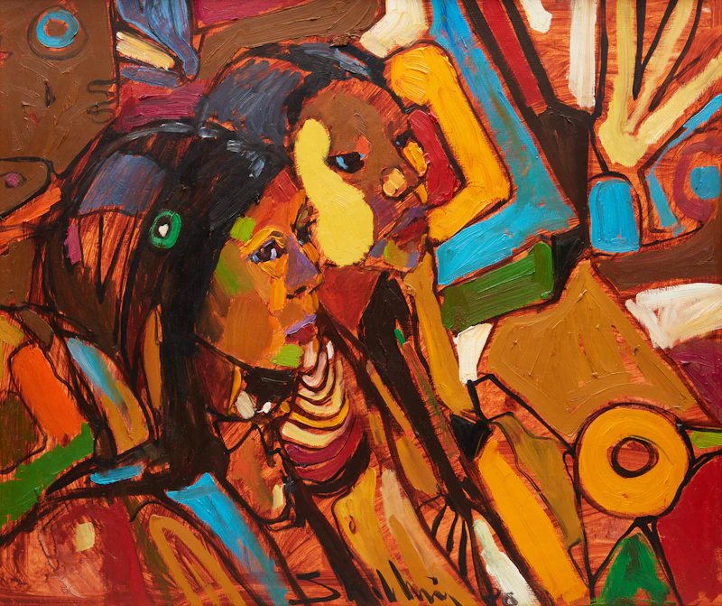 Arthur Shilling, Looking to the Future #2, oil on masonite