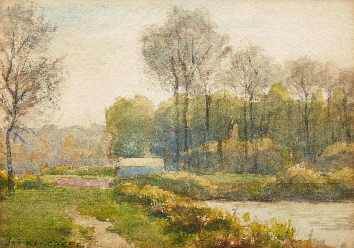 Joseph-Charles Franchère, Paysage, watercolour