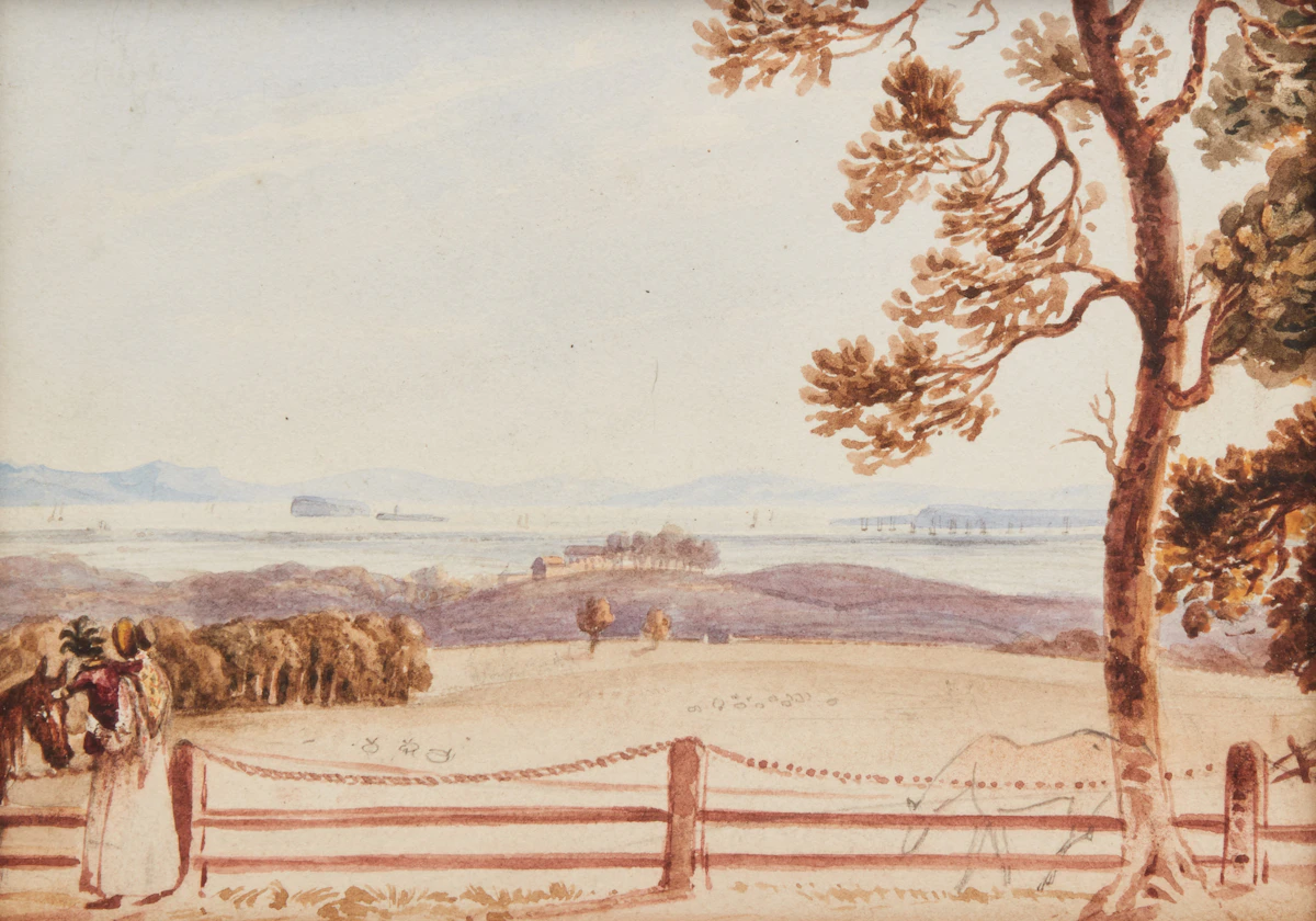 William Henry Barnard, From the Grounds at Ruparre, watercolour