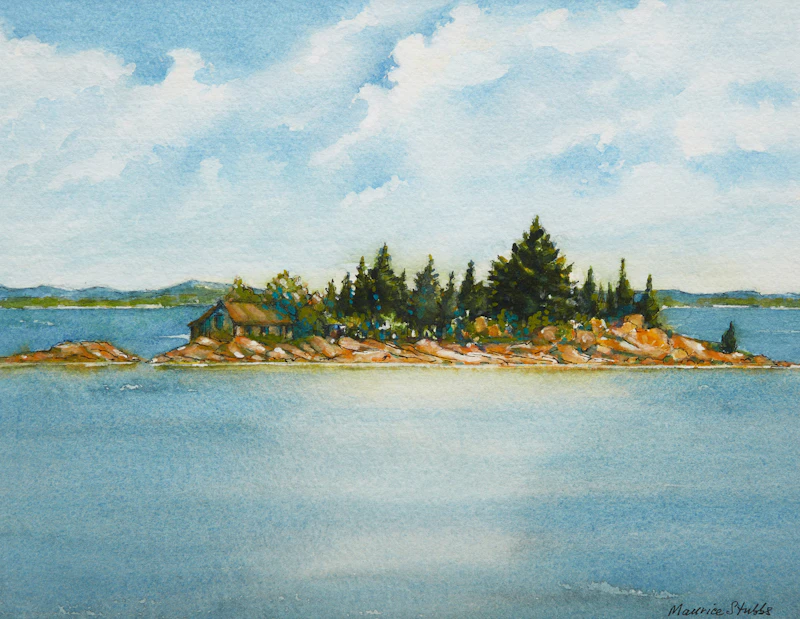 Island Near Severn Bridge, 200 by Maurice Stubbs
