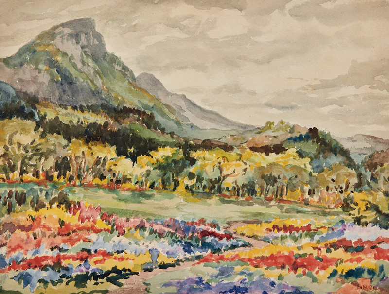 Emily Carr, Untitled (Mount Verstovia, Sitka, Alaska), watercolour