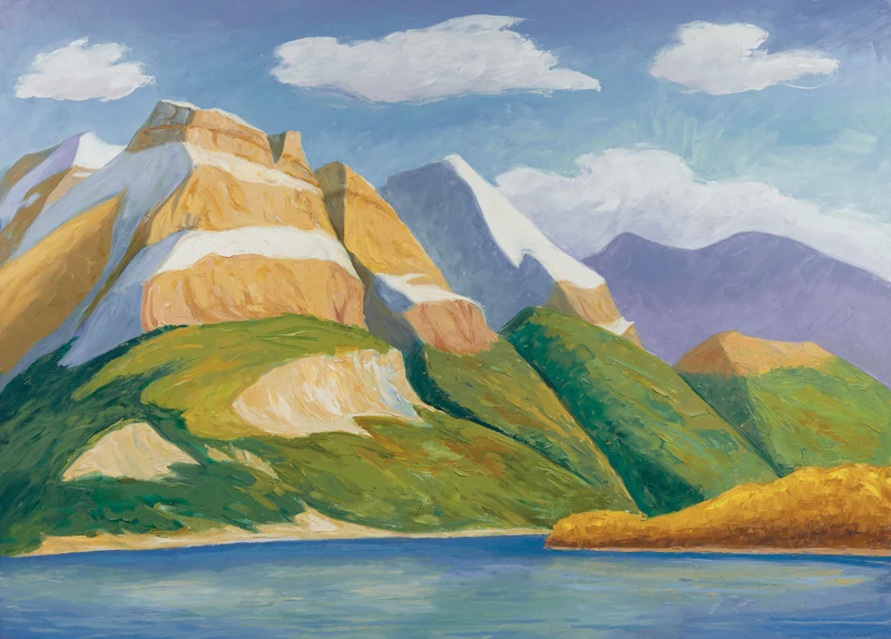 Doris Jean McCarthy, Untitled, Mt. Lake, oil on canvas