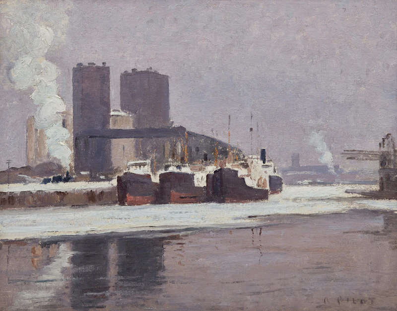 Winter Break Up, Montreal Harbour by Robert Wakeham Pilot