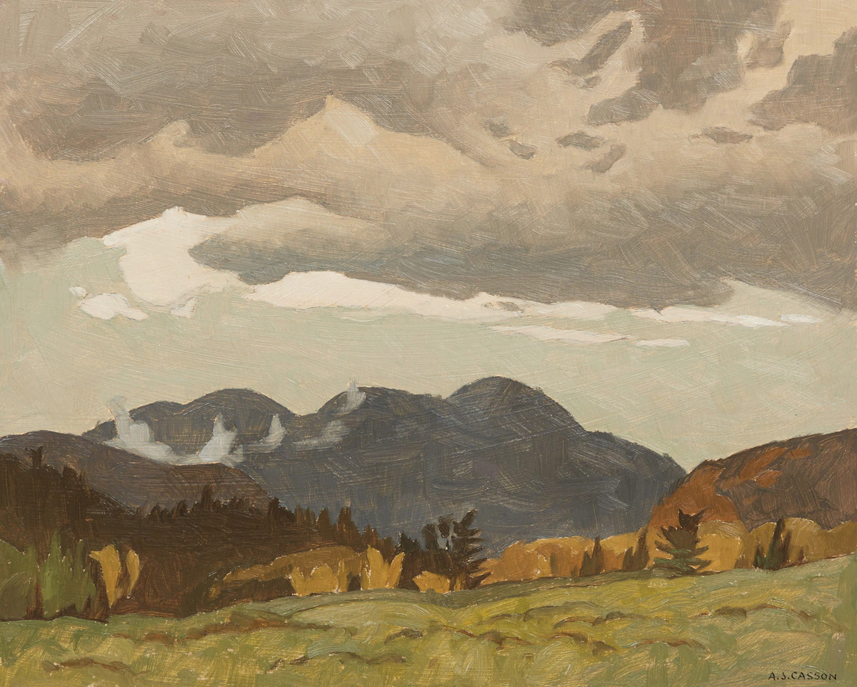 Alfred Joseph Casson, Early Morning, Harrington, Que., 1968, oil on board