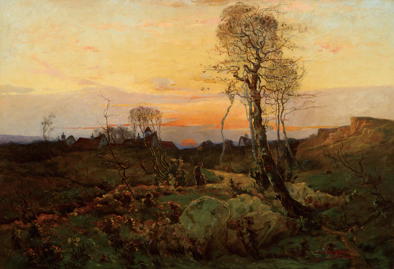 Coucher de soleil à Cernay by Marc-Aurèle de Foy Suzor-Coté