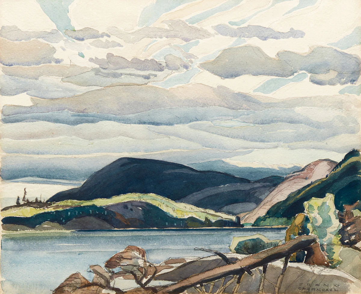 Franklin Carmichael, Lake and Hills, watercolour and graphite