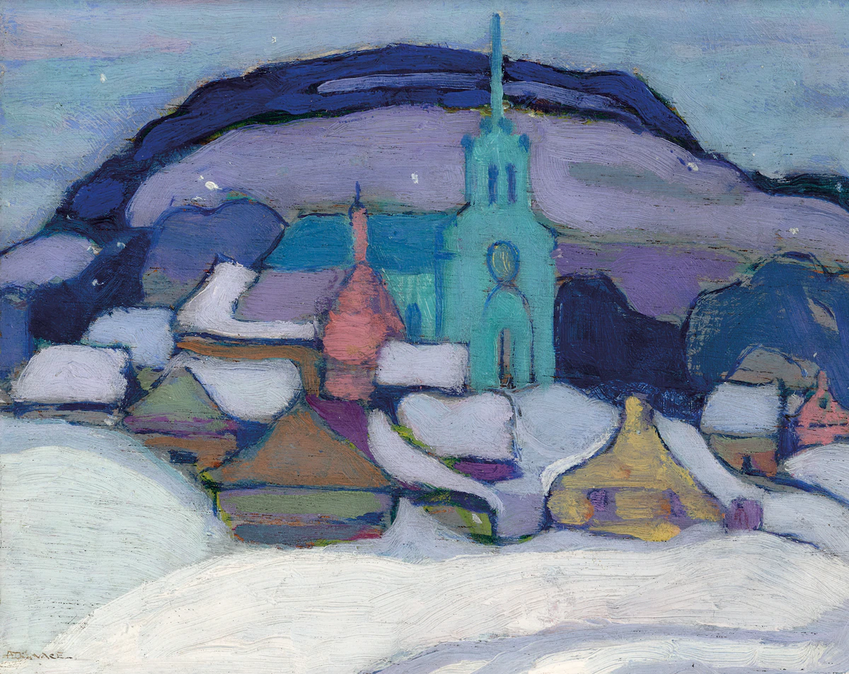 Anne Douglas Savage, Saint-Sauveur-des-Monts, oil on board
