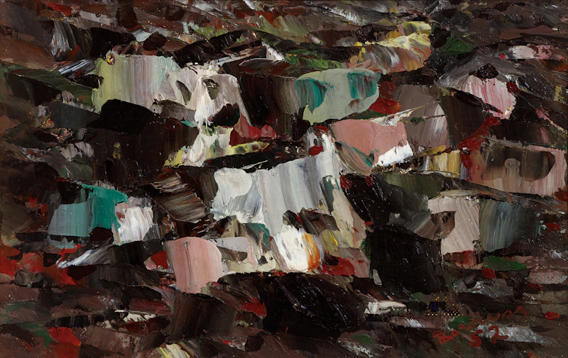 La nuit se précise by Paul-Émile Borduas