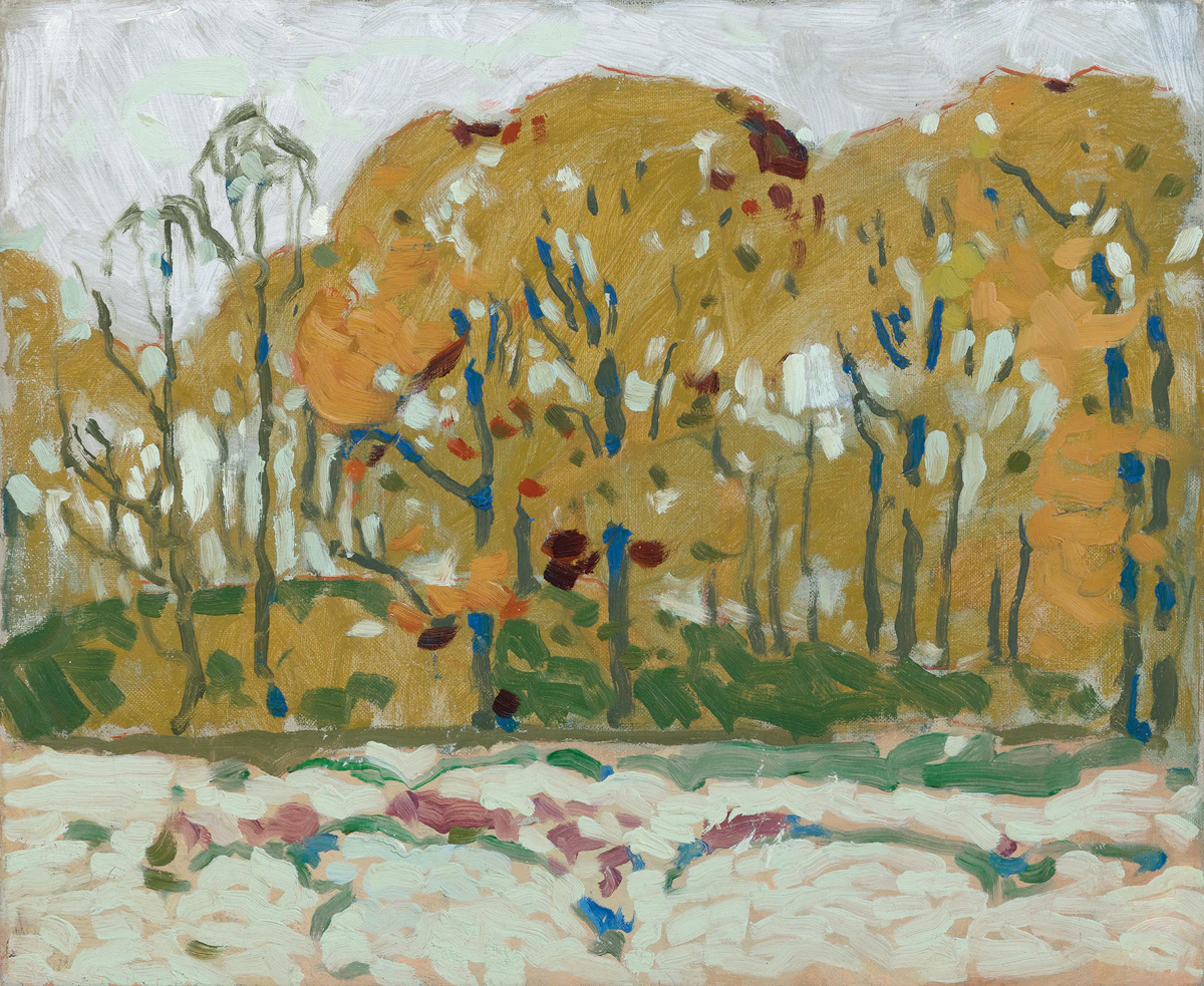 David Brown Milne, Billowing Trees (New York), circa 1910-11, oil on canvas, circa 1910/11