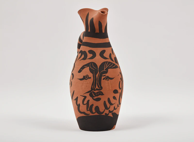 Pablo Picasso, Bearded Yan (AR 513), red earthenware clay