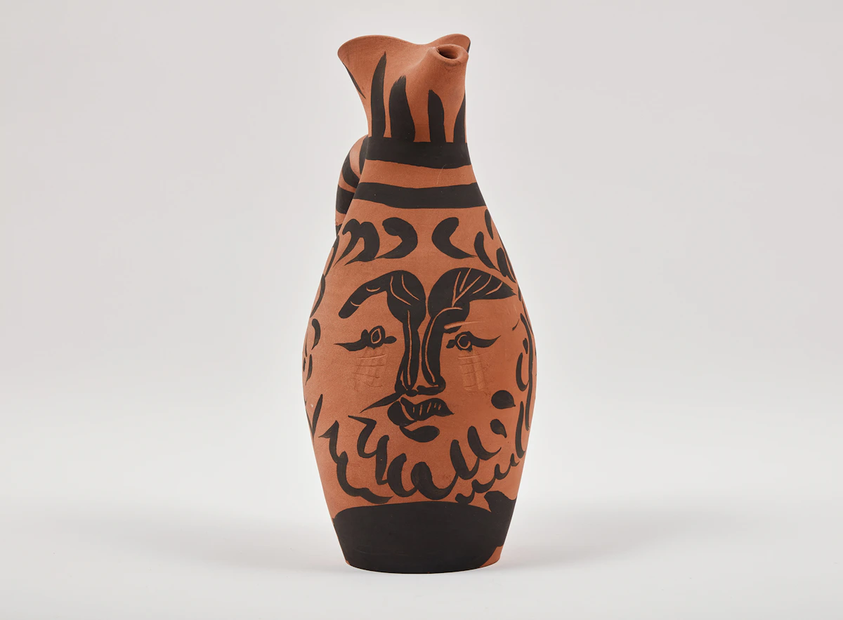 Pablo Picasso, Bearded Yan (AR 513), red earthenware clay, 1963