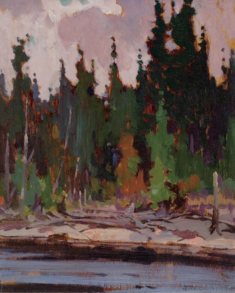 John William Beatty, Algonquin Park, Early September, oil on board