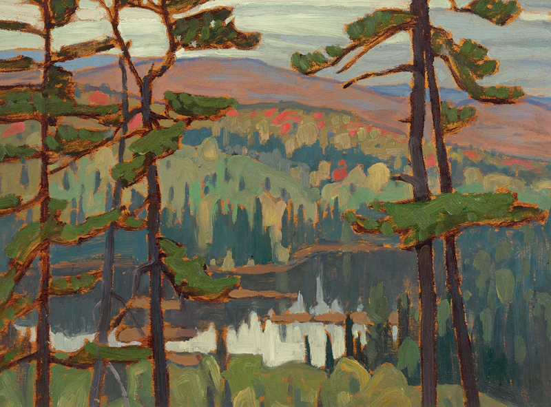 Lawren Stewart Harris, Small Lake in Algoma, 1920, oil on wood panel