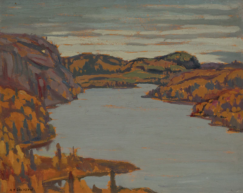Alexander Young Jackson, Montreal River, Algoma, 1919, oil on wood
