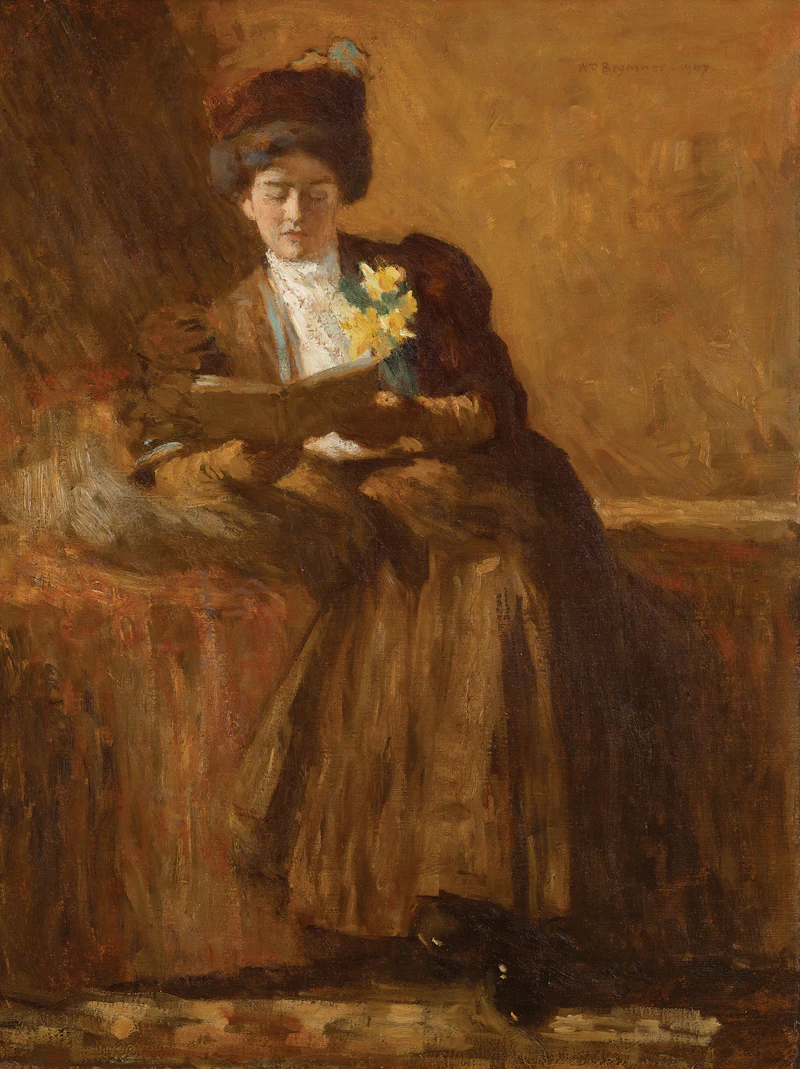 William Brymner, Woman with a Book, 1907, oil on canvas